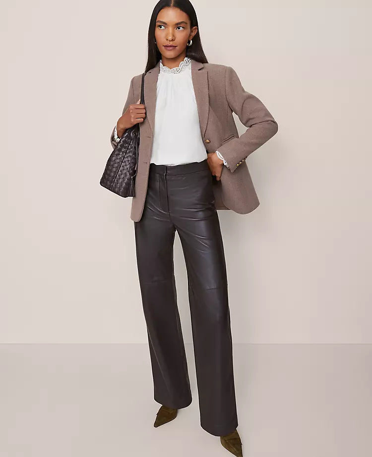 The Straight Pant in Leather