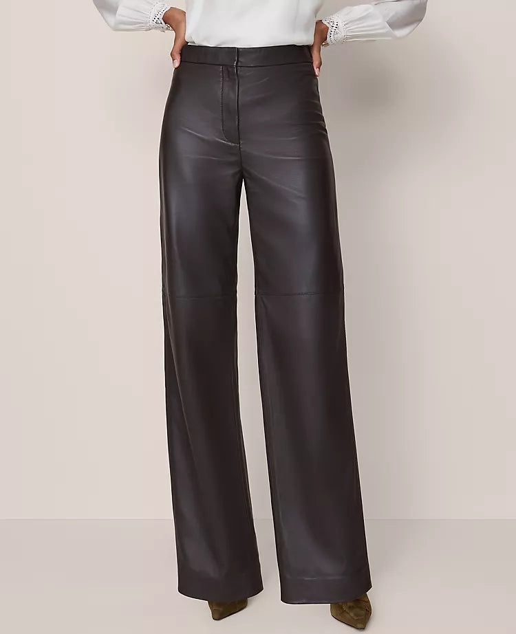 The Straight Pant in Leather