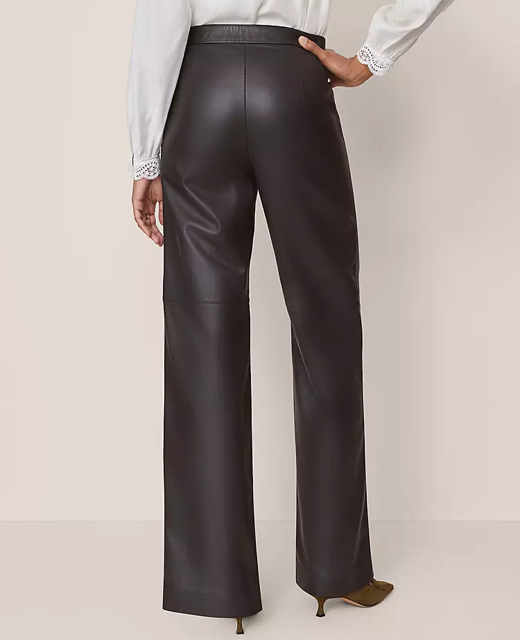 The Straight Pant in Leather