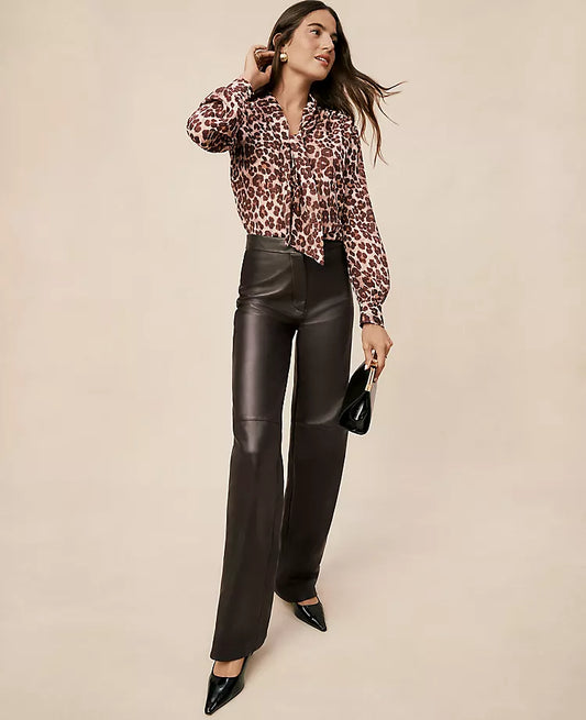 The Straight Pant in Leather