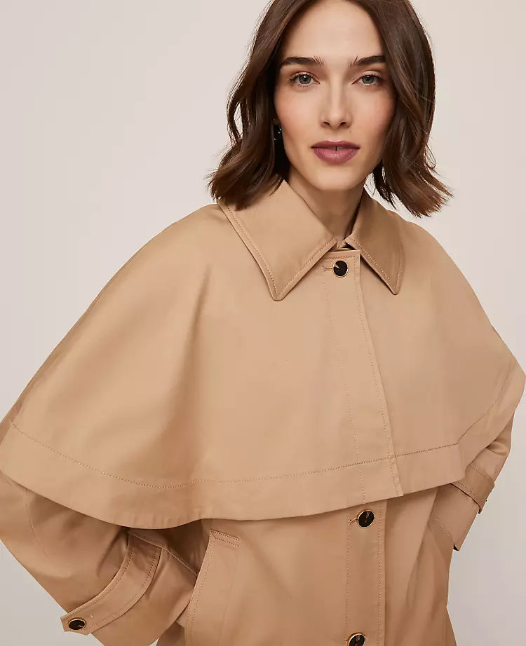 Removable Cape Trench Coat