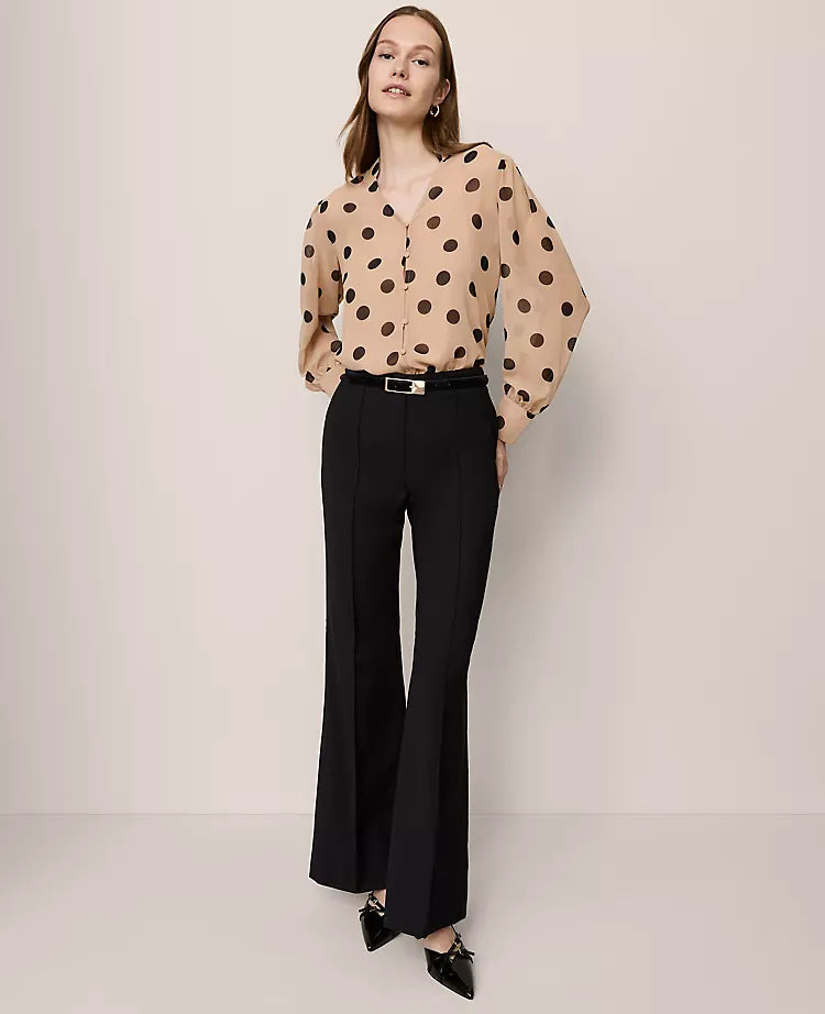 Dotted V-Neck Popover